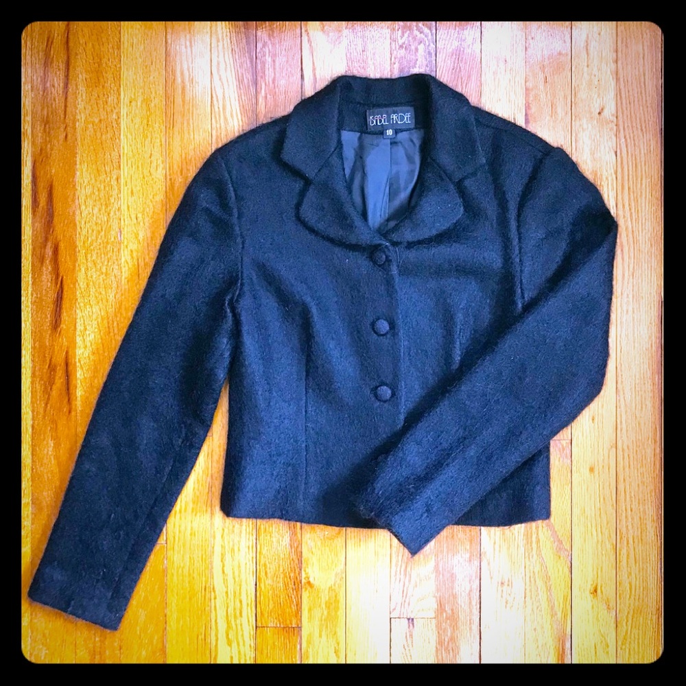 Gorgeous black wool jacket made in the USA